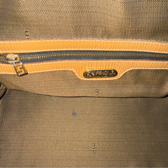 Fendi Brown and Tan Boston Bag - Picture 9 of 9